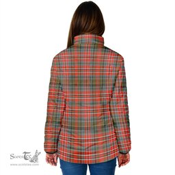 Scottish MacPherson Weathered Clan Crest Tartan Padded Jacket with Family Crest - Tartan Plaid Jacket ScotsTee Shop - Tartan Plaid - scotstee.com