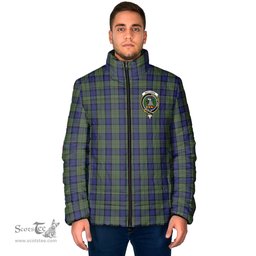 Scottish MacLaren Clan Crest Tartan Padded Jacket with Family Crest - Tartan Plaid Jacket ScotsTee Shop - Tartan Plaid - scotstee.com