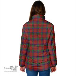 Scottish Robertson Clan Crest Tartan Padded Jacket with Family Crest - Tartan Plaid Jacket ScotsTee Shop - Tartan Plaid - scotstee.com
