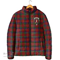 Scottish Robertson Clan Crest Tartan Padded Jacket with Family Crest - Tartan Plaid Jacket ScotsTee Shop - Tartan Plaid - scotstee.com