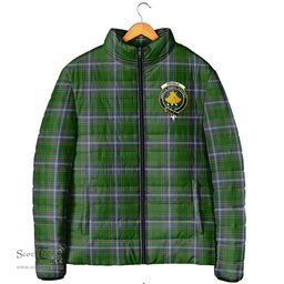 Scottish Pringle Clan Crest Tartan Padded Jacket with Family Crest - Tartan Plaid Jacket ScotsTee Shop - Tartan Plaid - scotstee.com
