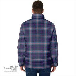 Scottish Nevoy Clan Crest Tartan Padded Jacket with Family Crest - Tartan Plaid Jacket ScotsTee Shop - Tartan Plaid - scotstee.com