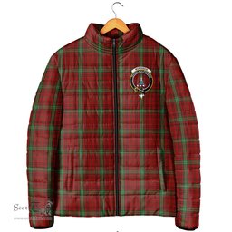 Scottish Morrison Clan Crest Tartan Padded Jacket with Family Crest - Tartan Plaid Jacket ScotsTee Shop - Tartan Plaid - scotstee.com