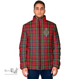 Scottish Waddell (Fife), Greg Clan Crest Tartan Padded Jacket with Family Crest - Tartan Plaid Jacket ScotsTee Shop - Tartan Plaid - scotstee.com