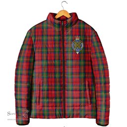 Scottish Waddell (Fife), Greg Clan Crest Tartan Padded Jacket with Family Crest - Tartan Plaid Jacket ScotsTee Shop - Tartan Plaid - scotstee.com