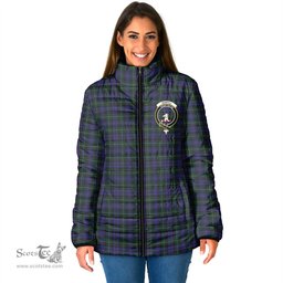 Scottish Sempill Clan Crest Tartan Padded Jacket with Family Crest - Tartan Plaid Jacket ScotsTee Shop - Tartan Plaid - scotstee.com