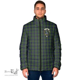 Scottish MacNeil of Colonsay Clan Crest Tartan Padded Jacket with Family Crest - Tartan Plaid Jacket ScotsTee Shop - Tartan Plaid - scotstee.com