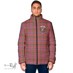 Scottish MacRae Ancient Clan Crest Tartan Padded Jacket with Family Crest - Tartan Plaid Jacket ScotsTee Shop - Tartan Plaid - scotstee.com