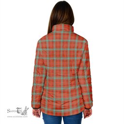 Scottish Morrison Red Ancient Clan Crest Tartan Padded Jacket with Family Crest - Tartan Plaid Jacket ScotsTee Shop - Tartan Plaid - scotstee.com