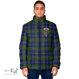 Scottish MacLeod of Harris Modern Clan Crest Tartan Padded Jacket with Family Crest - Tartan Plaid Jacket ScotsTee Shop - Tartan Plaid - scotstee.com