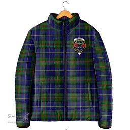 Scottish MacLeod of Harris Modern Clan Crest Tartan Padded Jacket with Family Crest - Tartan Plaid Jacket ScotsTee Shop - Tartan Plaid - scotstee.com
