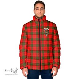 Scottish Maxwell Modern Clan Crest Tartan Padded Jacket with Family Crest - Tartan Plaid Jacket ScotsTee Shop - Tartan Plaid - scotstee.com