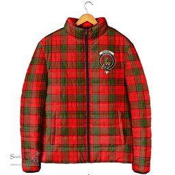 Scottish Maxwell Modern Clan Crest Tartan Padded Jacket with Family Crest - Tartan Plaid Jacket ScotsTee Shop - Tartan Plaid - scotstee.com