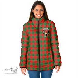 Scottish Moncrieff Modern Clan Crest Tartan Padded Jacket with Family Crest - Tartan Plaid Jacket ScotsTee Shop - Tartan Plaid - scotstee.com