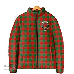 Scottish Moncrieff Modern Clan Crest Tartan Padded Jacket with Family Crest - Tartan Plaid Jacket ScotsTee Shop - Tartan Plaid - scotstee.com