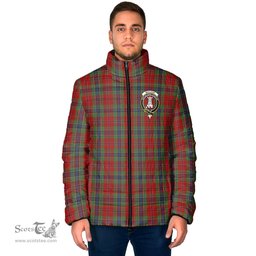 Scottish MacLean of Duart Clan Crest Tartan Padded Jacket with Family Crest - Tartan Plaid Jacket ScotsTee Shop - Tartan Plaid - scotstee.com