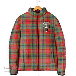 Scottish MacLean of Duart Modern Clan Crest Tartan Padded Jacket with Family Crest - Tartan Plaid Jacket ScotsTee Shop - Tartan Plaid - scotstee.com