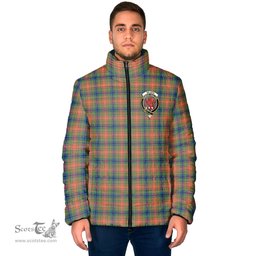 Scottish Wilson Ancient Clan Crest Tartan Padded Jacket with Family Crest - Tartan Plaid Jacket ScotsTee Shop - Tartan Plaid - scotstee.com
