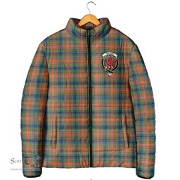 Scottish Wilson Ancient Clan Crest Tartan Padded Jacket with Family Crest - Tartan Plaid Jacket ScotsTee Shop - Tartan Plaid - scotstee.com