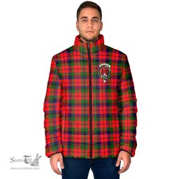 Scottish MacNaughton Modern Clan Crest Tartan Padded Jacket with Family Crest - Tartan Plaid Jacket ScotsTee Shop - Tartan Plaid - scotstee.com