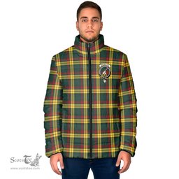 Scottish MacMillan Old Modern Clan Crest Tartan Padded Jacket with Family Crest - Tartan Plaid Jacket ScotsTee Shop - Tartan Plaid - scotstee.com