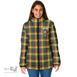 Scottish MacMillan Old Modern Clan Crest Tartan Padded Jacket with Family Crest - Tartan Plaid Jacket ScotsTee Shop - Tartan Plaid - scotstee.com