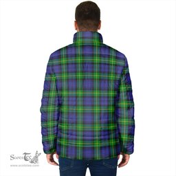Scottish Meldrum Clan Crest Tartan Padded Jacket with Family Crest - Tartan Plaid Jacket ScotsTee Shop - Tartan Plaid - scotstee.com