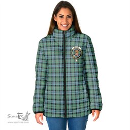 Scottish Melville Ancient Clan Crest Tartan Padded Jacket with Family Crest - Tartan Plaid Jacket ScotsTee Shop - Tartan Plaid - scotstee.com