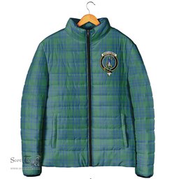Scottish Montgomery Ancient Clan Crest Tartan Padded Jacket with Family Crest - Tartan Plaid Jacket ScotsTee Shop - Tartan Plaid - scotstee.com