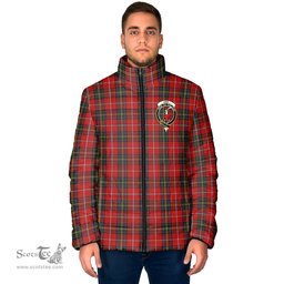 Scottish Orr Clan Crest Tartan Padded Jacket with Family Crest - Tartan Plaid Jacket ScotsTee Shop - Tartan Plaid - scotstee.com