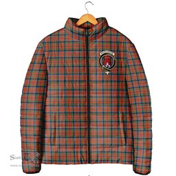 Scottish MacNaughton Ancient Clan Crest Tartan Padded Jacket with Family Crest - Tartan Plaid Jacket ScotsTee Shop - Tartan Plaid - scotstee.com