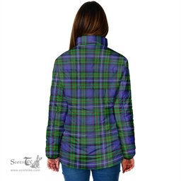 Scottish Robertson Hunting Modern Clan Crest Tartan Padded Jacket with Family Crest - Tartan Plaid Jacket ScotsTee Shop - Tartan Plaid - scotstee.com