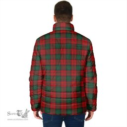 Scottish Stewart of Atholl Clan Crest Tartan Padded Jacket with Family Crest - Tartan Plaid Jacket ScotsTee Shop - Tartan Plaid - scotstee.com