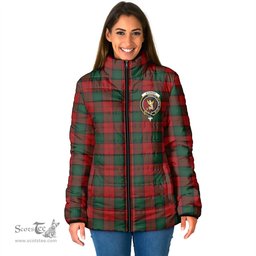 Scottish Stewart of Atholl Clan Crest Tartan Padded Jacket with Family Crest - Tartan Plaid Jacket ScotsTee Shop - Tartan Plaid - scotstee.com