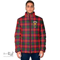 Scottish Wauchope Clan Crest Tartan Padded Jacket with Family Crest - Tartan Plaid Jacket ScotsTee Shop - Tartan Plaid - scotstee.com