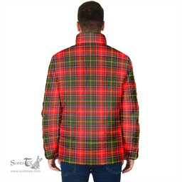 Scottish Somerville Modern Clan Crest Tartan Padded Jacket with Family Crest - Tartan Plaid Jacket ScotsTee Shop - Tartan Plaid - scotstee.com