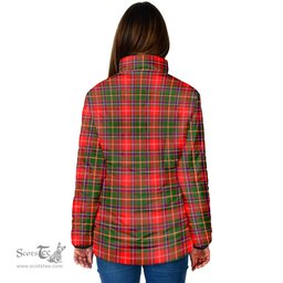 Scottish Somerville Modern Clan Crest Tartan Padded Jacket with Family Crest - Tartan Plaid Jacket ScotsTee Shop - Tartan Plaid - scotstee.com