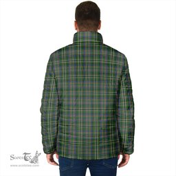 Scottish Scott Green Clan Crest Tartan Padded Jacket with Family Crest - Tartan Plaid Jacket ScotsTee Shop - Tartan Plaid - scotstee.com