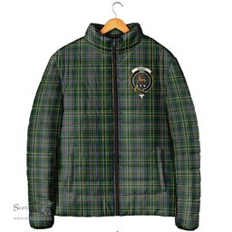 Scottish Scott Green Clan Crest Tartan Padded Jacket with Family Crest - Tartan Plaid Jacket ScotsTee Shop - Tartan Plaid - scotstee.com