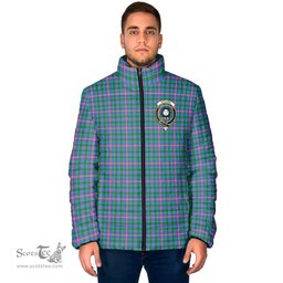 Scottish Pitcairn Hunting Clan Crest Tartan Padded Jacket with Family Crest - Tartan Plaid Jacket ScotsTee Shop - Tartan Plaid - scotstee.com