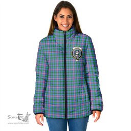 Scottish Pitcairn Hunting Clan Crest Tartan Padded Jacket with Family Crest - Tartan Plaid Jacket ScotsTee Shop - Tartan Plaid - scotstee.com