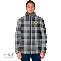 Scottish MacRae Dress Clan Crest Tartan Padded Jacket with Family Crest - Tartan Plaid Jacket ScotsTee Shop - Tartan Plaid - scotstee.com
