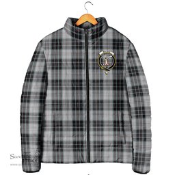 Scottish MacRae Dress Clan Crest Tartan Padded Jacket with Family Crest - Tartan Plaid Jacket ScotsTee Shop - Tartan Plaid - scotstee.com