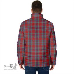 Scottish Spens Clan Crest Tartan Padded Jacket with Family Crest - Tartan Plaid Jacket ScotsTee Shop - Tartan Plaid - scotstee.com