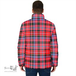 Scottish Straiton Clan Crest Tartan Padded Jacket with Family Crest - Tartan Plaid Jacket ScotsTee Shop - Tartan Plaid - scotstee.com
