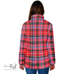 Scottish Straiton Clan Crest Tartan Padded Jacket with Family Crest - Tartan Plaid Jacket ScotsTee Shop - Tartan Plaid - scotstee.com