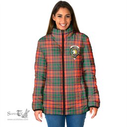 Scottish Stewart of Appin Ancient Clan Crest Tartan Padded Jacket with Family Crest - Tartan Plaid Jacket ScotsTee Shop - Tartan Plaid - scotstee.com