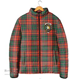 Scottish Stewart of Appin Ancient Clan Crest Tartan Padded Jacket with Family Crest - Tartan Plaid Jacket ScotsTee Shop - Tartan Plaid - scotstee.com