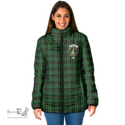 Scottish Wallace Hunting Clan Crest Tartan Padded Jacket with Family Crest - Tartan Plaid Jacket ScotsTee Shop - Tartan Plaid - scotstee.com