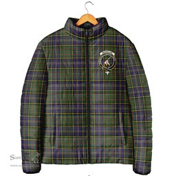 Scottish MacMillan Hunting Modern Clan Crest Tartan Padded Jacket with Family Crest - Tartan Plaid Jacket ScotsTee Shop - Tartan Plaid - scotstee.com